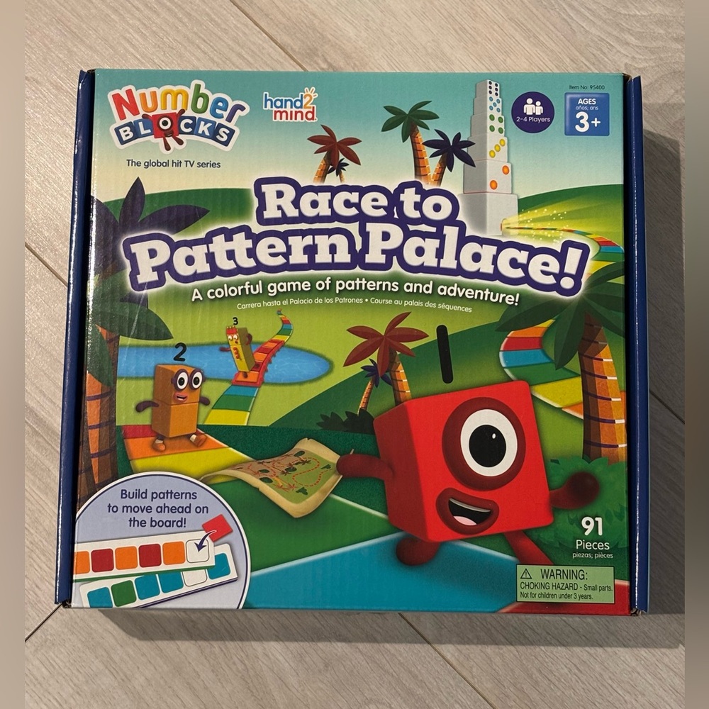 NUMBER BLOCKS | Race to Pattern Palace Board Game 3+